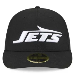 Fitted^New York Jets Men's New Era Black Omaha Low Profile 59FIFTY Fitted Hat