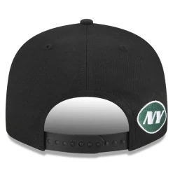 Hats|Men^New York Jets Men's New Era Black Gothic Script 9FIFTY Snapback Hat
