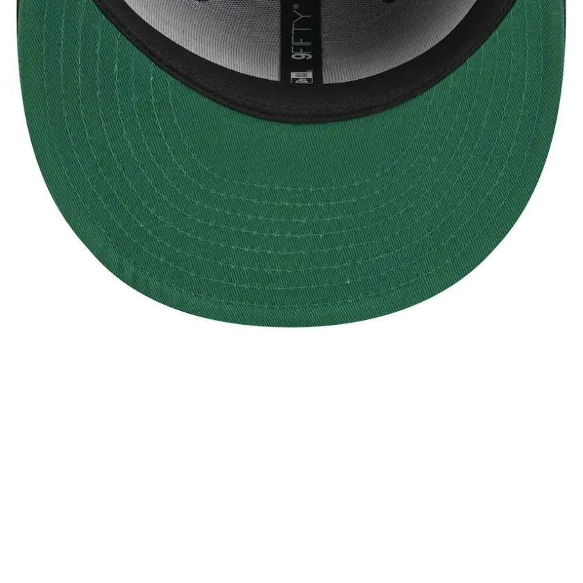 Hats|Men^New York Jets Men's New Era Black Gothic Script 9FIFTY Snapback Hat
