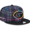 Hats|Men^New York Jets Men's New Era Black 2024 NFL Crucial Catch Plaid 9FIFTY Snapback Hat