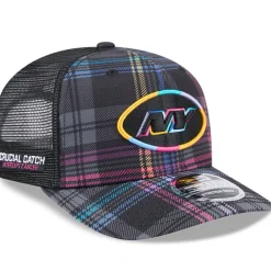 Adjustable|Snapback^New York Jets Men's New Era Black 2024 NFL Crucial Catch Plaid 9SEVENTY Trucker Snapback Hat