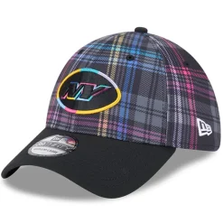 Hats|Men^New York Jets Men's New Era Black 2024 NFL Crucial Catch Plaid 39THIRTY Flex Hat