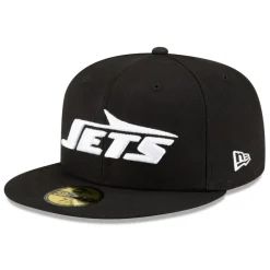 Fitted^New York Jets Men's New Era Black B-Dub 59FIFTY Fitted Hat
