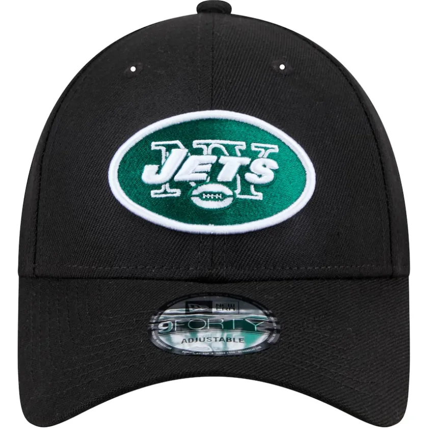 Hats|Men^New York Jets Men's New Era Black The League 9FORTY Adjustable Hat