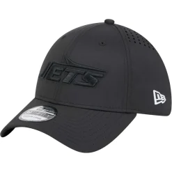 Hats|Men^New York Jets Men's New Era Black Hydro 39THIRTY Flex Hat