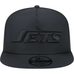 Hats|Men^New York Jets Men's New Era Black Hydro A-Frame 9FIFTY Snapback Hat