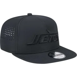 Hats|Men^New York Jets Men's New Era Black Hydro A-Frame 9FIFTY Snapback Hat