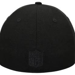 Fitted^New York Jets Men's New Era Black Wordmark Black On Black Low Profile 59FIFTY II Fitted Hat