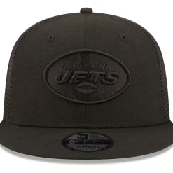 Snapback^New York Jets Men's New Era Black Classic 9FIFTY Trucker Snapback Hat