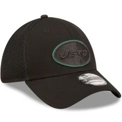 Hats|Men^New York Jets Men's New Era Black Team Neo 39THIRTY Flex Hat