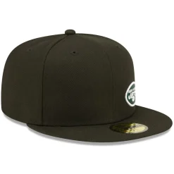 Fitted^New York Jets Men's New Era Black Flawless 59FIFTY Fitted Hat