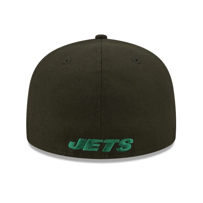 Fitted^New York Jets Men's New Era Black Flawless 59FIFTY Fitted Hat