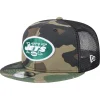 Snapback^New York Jets Men's New Era Camo Main Trucker 9FIFTY Snapback Hat