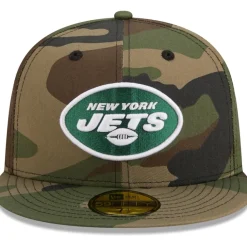 Fitted^New York Jets Men's New Era Camo Woodland 59FIFTY Fitted Hat