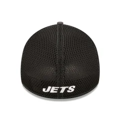Flex^New York Jets Men's New Era Camo/Black Logo Neo 39THIRTY Flex Hat