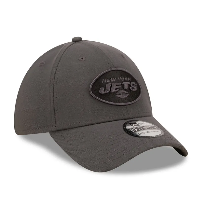 Flex^New York Jets Men's New Era Graphite Classic 39THIRTY Flex Hat