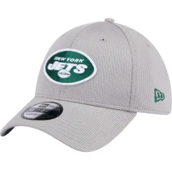 Flex^New York Jets Men's New Era Gray Active 39THIRTY Flex Hat