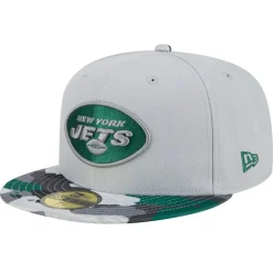 Fitted^New York Jets Men's New Era Gray Active Camo 59FIFTY Fitted Hat