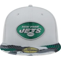 Fitted^New York Jets Men's New Era Gray Active Camo 59FIFTY Fitted Hat