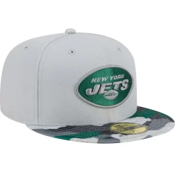 Fitted^New York Jets Men's New Era Gray Active Camo 59FIFTY Fitted Hat
