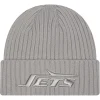 Hats|Men^New York Jets Men's New Era Gray Color Pack Cuffed Knit Hat