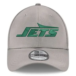 Flex^New York Jets Men's New Era Gray Wordmark Flight 39THIRTY Flex Hat