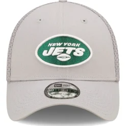 Flex^New York Jets Men's New Era Gray Team Neo 39THIRTY Flex Hat
