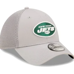 Flex^New York Jets Men's New Era Gray Team Neo 39THIRTY Flex Hat