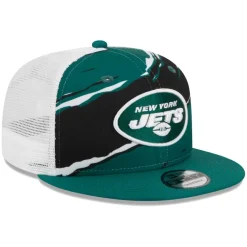 Snapback^New York Jets Men's New Era Green Tear Trucker 9FIFTY Snapback Hat