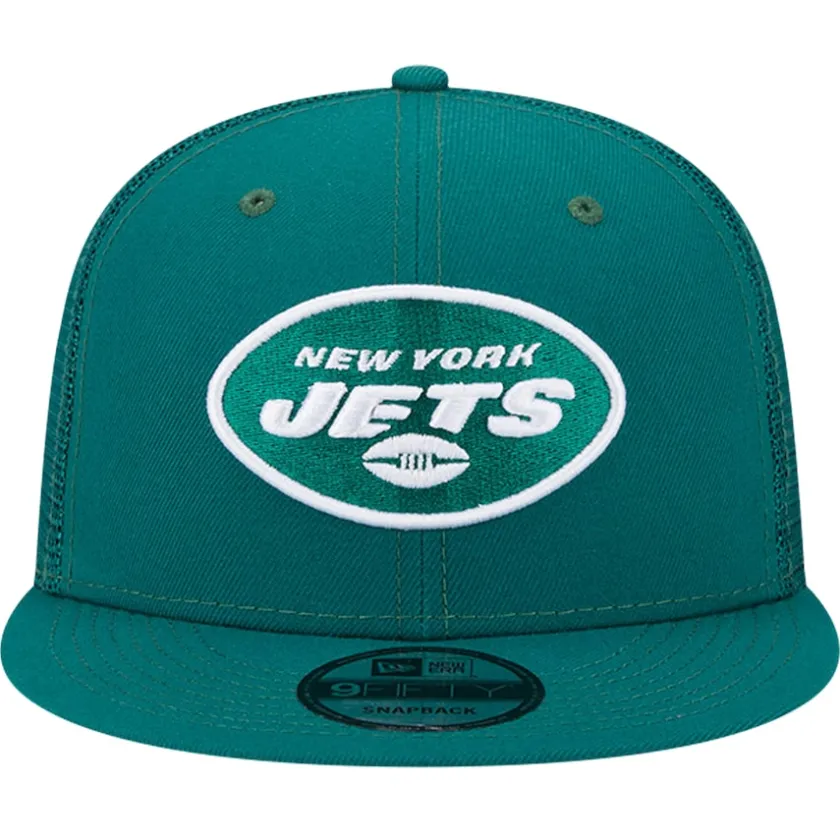 Snapback^New York Jets Men's New Era Green Main Trucker 9FIFTY Snapback Hat