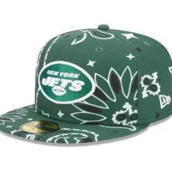 Fitted^New York Jets Men's New Era Green Paisley 59FIFTY Fitted Hat