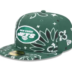 Fitted^New York Jets Men's New Era Green Paisley 59FIFTY Fitted Hat
