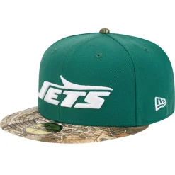 Fitted^New York Jets Men's New Era Green Active Two-Tone Camo 59FIFTY Fitted Hat