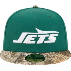 Fitted^New York Jets Men's New Era Green Active Two-Tone Camo 59FIFTY Fitted Hat