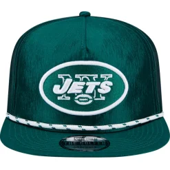 Snapback^New York Jets Men's New Era Green Throwback Rope Golfer Snapback Hat