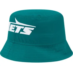 Bucket^New York Jets Men's New Era Green Helmet Bucket Hat