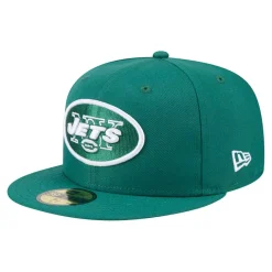 Hats|Men^New York Jets Men's New Era Green Throwback Main 59FIFTY Fitted Hat