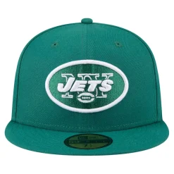 Hats|Men^New York Jets Men's New Era Green Throwback Main 59FIFTY Fitted Hat