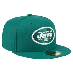 Hats|Men^New York Jets Men's New Era Green Throwback Main 59FIFTY Fitted Hat