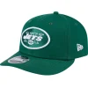 Snapback^New York Jets Men's New Era Green Main Low Profile 9FIFTY Snapback Hat