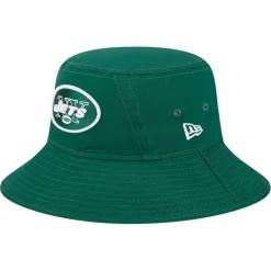 Bucket^New York Jets Men's New Era Green Main Bucket Hat