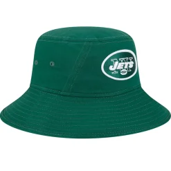Bucket^New York Jets Men's New Era Green Main Bucket Hat