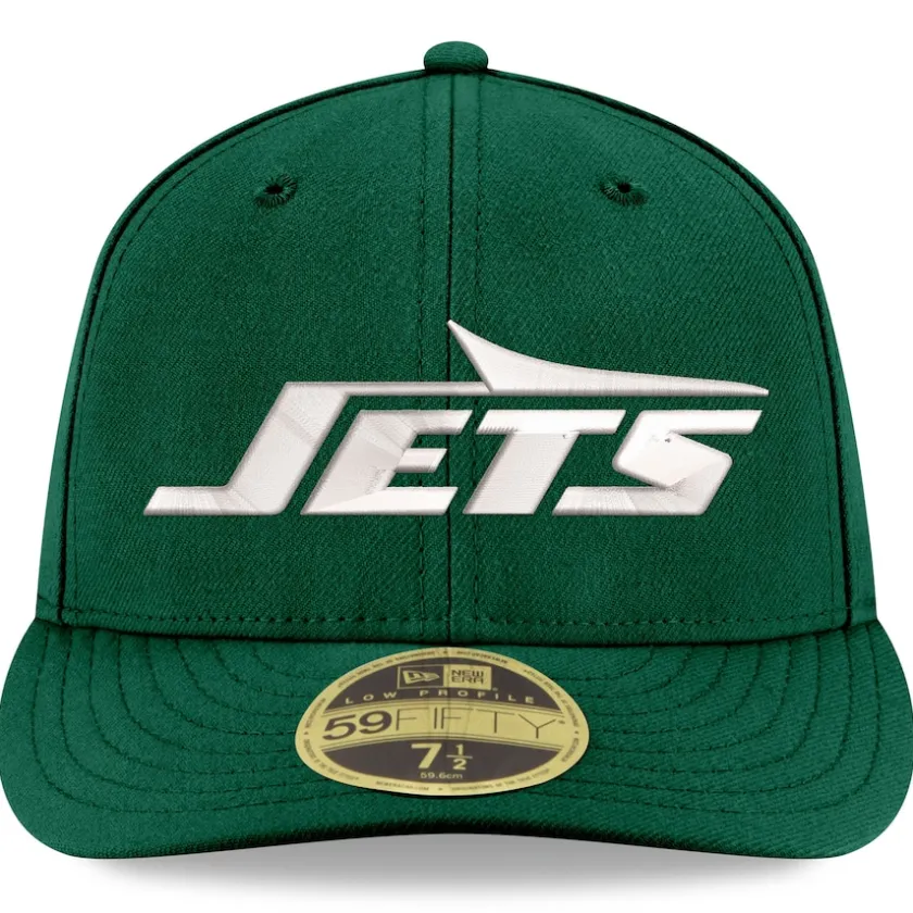 Fitted^New York Jets Men's New Era Green Omaha Low Profile 59FIFTY Fitted Hat