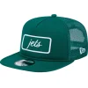 Snapback^New York Jets Men's New Era Green Forum Trucker 9FIFTY Snapback Hat