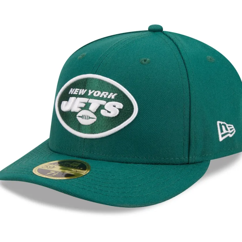 Fitted^New York Jets Men's New Era Green Omaha Low Profile 59FIFTY Fitted Hat