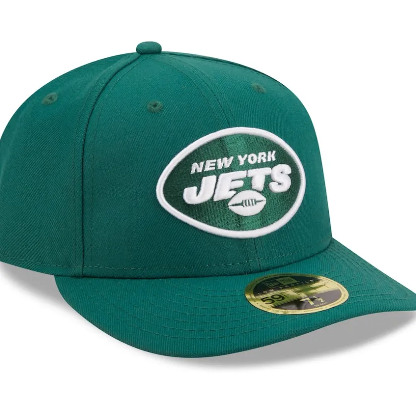 Fitted^New York Jets Men's New Era Green Omaha Low Profile 59FIFTY Fitted Hat