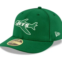 Fitted^New York Jets Men's New Era Kelly Green Omaha Throwback Low Profile 59FIFTY Fitted Hat