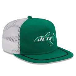 Snapback^New York Jets Men's New Era Kelly Green/White Original Classic Golfer Adjustable Hat