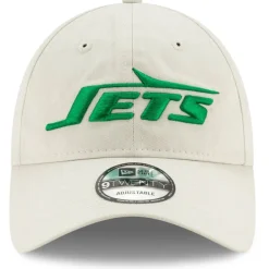 Hats|Men^New York Jets Men's New Era Khaki Playmaker Logo 9TWENTY Adjustable Hat