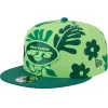 Snapback^New York Jets Men's New Era Light Green Leafy 9FIFTY Snapback Hat